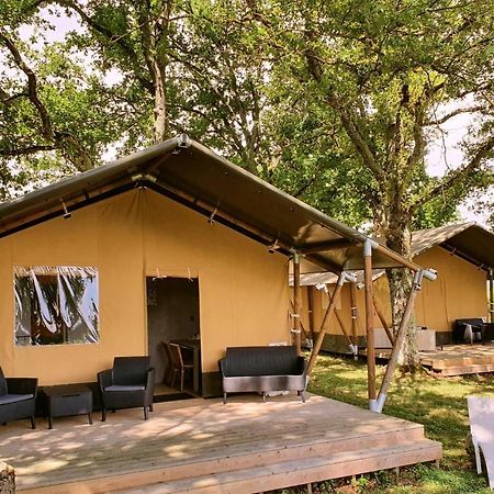 Glamping Les Arbres, Luxe Safaritent met zwembad Cronat Extérieur photo
