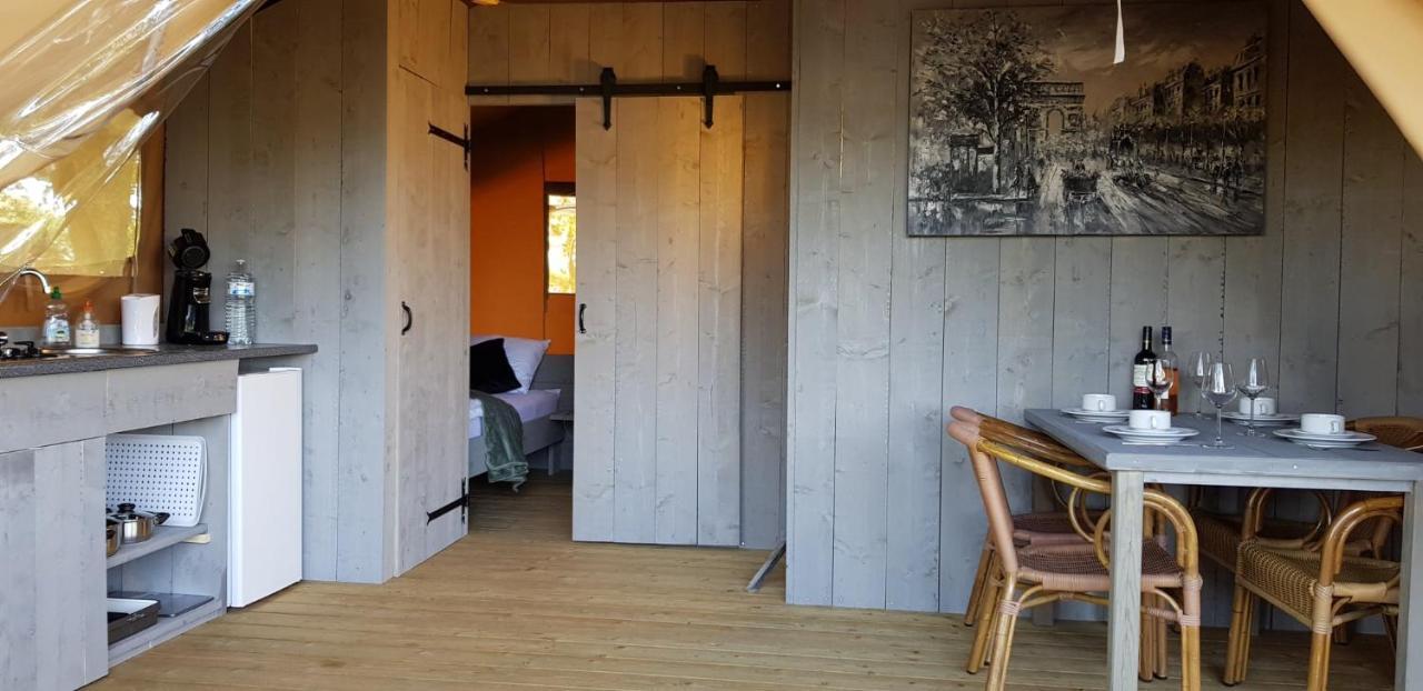 Glamping Les Arbres, Luxe Safaritent met zwembad Cronat Extérieur photo